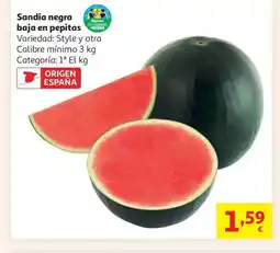 Alcampo Sandía negra baja en pepitas oferta