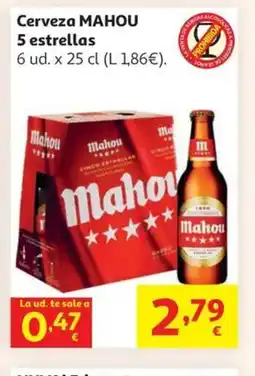 Alcampo MAHOU Cerveza 5 estrellas oferta