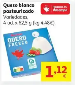 Alcampo Queso blanco pasteurizado oferta