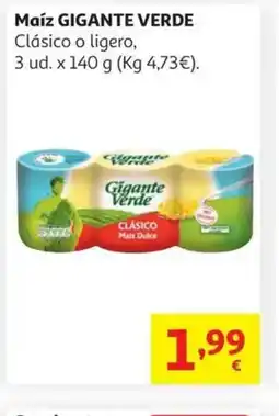 Alcampo GIGANTE VERDE Maíz oferta