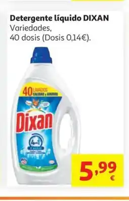 Alcampo DIXAN Detergente líquido oferta