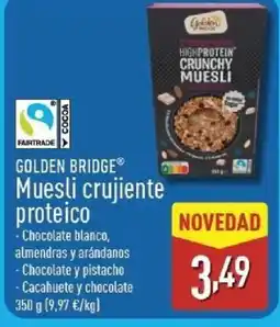 ALDI GOLDEN BRIDGE Muesli crujiente proteico oferta