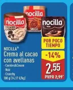 ALDI NOCILLA Crema al cacao con avellanas oferta