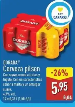 ALDI DORADA Cerveza pilsen oferta