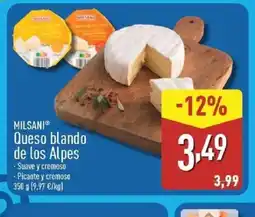 ALDI MILSANI Queso blando de los Alpes oferta