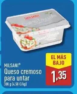 ALDI MILSANI Queso cremoso para untar oferta