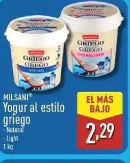 ALDI MILSANI Yogur al estilo griego oferta