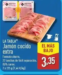ALDI LA TABLA Jamón cocido oferta