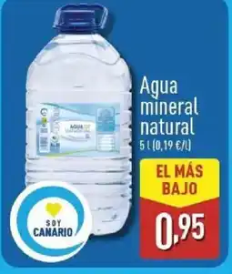 ALDI Agua mineral natural oferta
