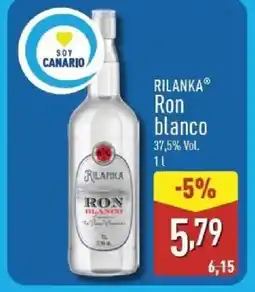ALDI RILANKA Ron blanco oferta