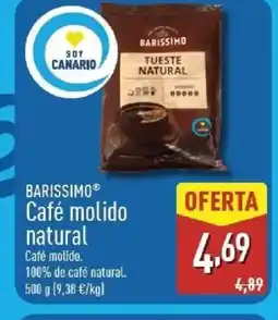 ALDI BARISSIMO Café molido natural oferta
