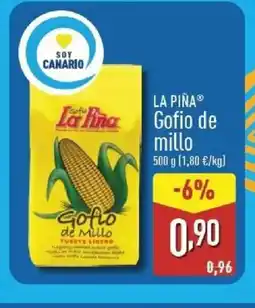 ALDI LA PIÑA Gofio de millo oferta