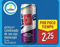 ALDI AREHUCAS Combinado de ron con maracuyá oferta