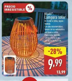ALDI BELAVI Lámpara solar oferta