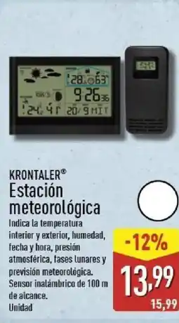ALDI KRONTALER Estación meteorológica oferta