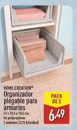 ALDI HOME CREATION Organizador plegable para armarios oferta
