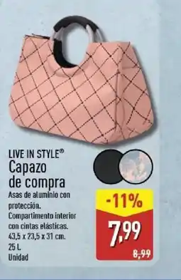 ALDI LIVE IN STYLE Capazo de compra oferta