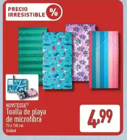 ALDI NOVITESSE Toalla de playa de microfibra oferta