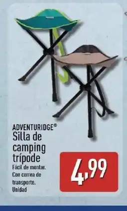 ALDI ADVENTURIDGE Silla de camping trípode oferta