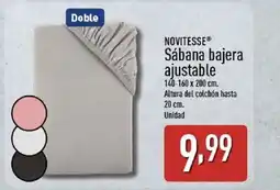 ALDI NOVITESSE Sábana bajera ajustable oferta