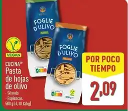 ALDI CUCINA Pasta de hojas de olivo oferta