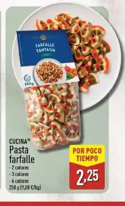 ALDI CUCINA Pasta farfalle oferta
