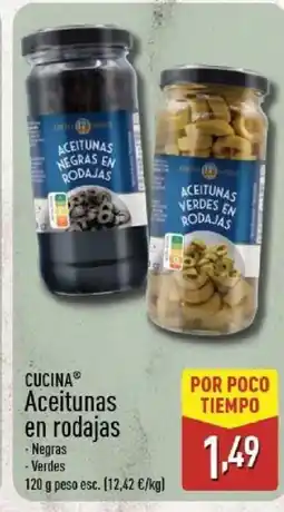 ALDI CUCINA Aceitunas en rodajas oferta