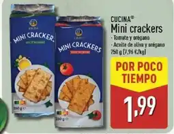 ALDI CUCINA Mini crackers oferta