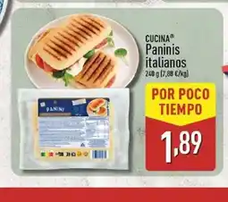 ALDI CUCINA Paninis italianos oferta