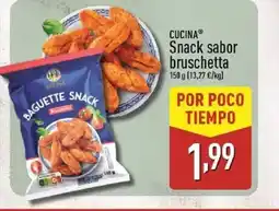 ALDI CUCINA Snack sabor bruschetta oferta