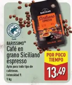 ALDI BARISSIMO Café en grano Siciliano espresso oferta