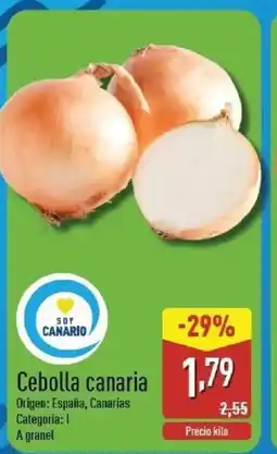 ALDI Cebolla canaria oferta