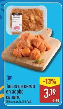 ALDI Tacos de cerdo en adobo oferta