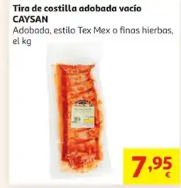 Alcampo CAYSAN Tira de costilla adobada vacío oferta