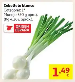 Alcampo Cebolleta blanca oferta