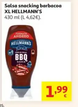 Alcampo HELLMANN'S Salsa snacking barbacoa XL oferta