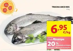 Alcampo Trucha arco iris oferta