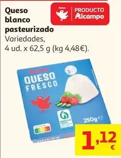 Alcampo Abordo - queso blanco pasteurizado oferta