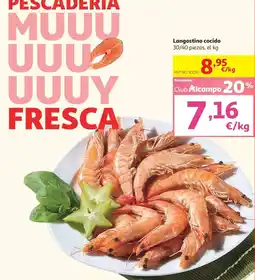 Alcampo Alcampo - langostino cocido oferta