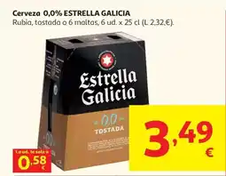 Alcampo Estrella galicia - cerveza 0.0% oferta
