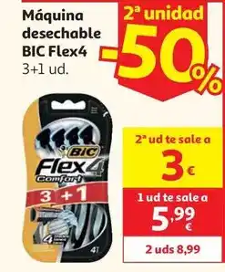 Alcampo Bic - maquina desechable flex4 oferta