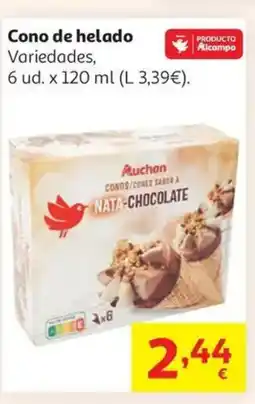 Alcampo Cono de helado oferta