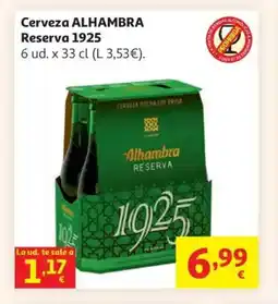 Alcampo ALHAMBRA Cerveza Reserva 1925 oferta