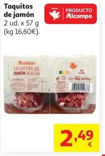 Alcampo Taquitos de jamón oferta