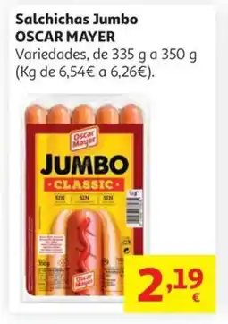 Alcampo OSCAR MAYER Salchichas Jumbo oferta