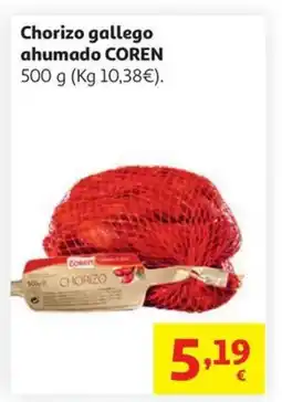 Alcampo COREN Chorizo gallego ahumado oferta