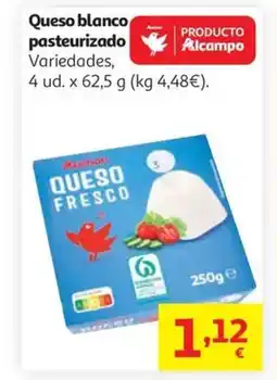 Alcampo Queso blanco pasteurizado oferta