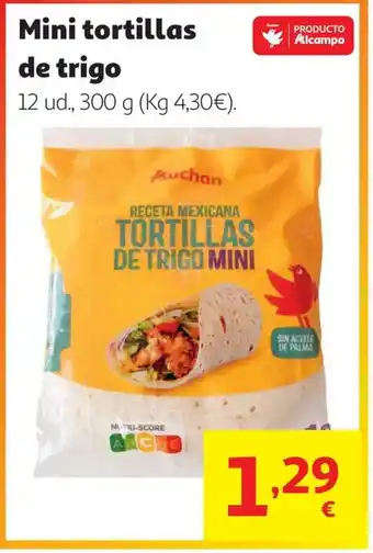 Mini tortillas de trigo