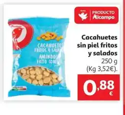 Alcampo Cacahuetes sin piel fritos y salados oferta