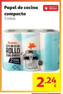 Alcampo Papel de cocina compacto oferta
